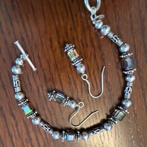 Silpada bracelet and earrings